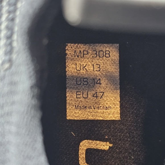 UYN Running Shoes Mens US 14 Black Athletic Sneakers Membrain 115 Lightweight - Picture 6 of 8